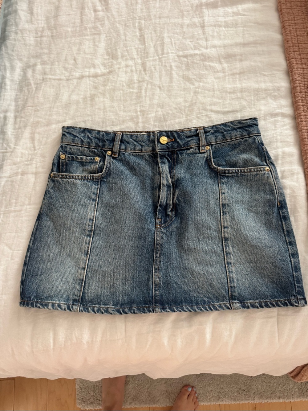 Ganni Denim Mini Skirt